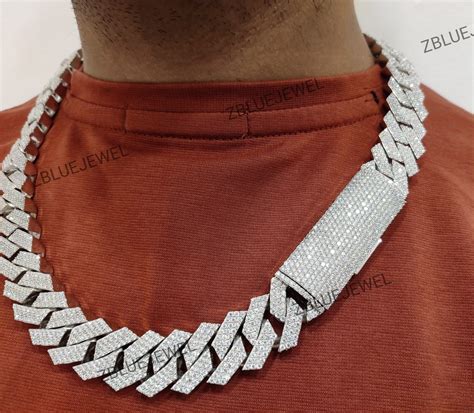 moissanite chain hip hop cheap.